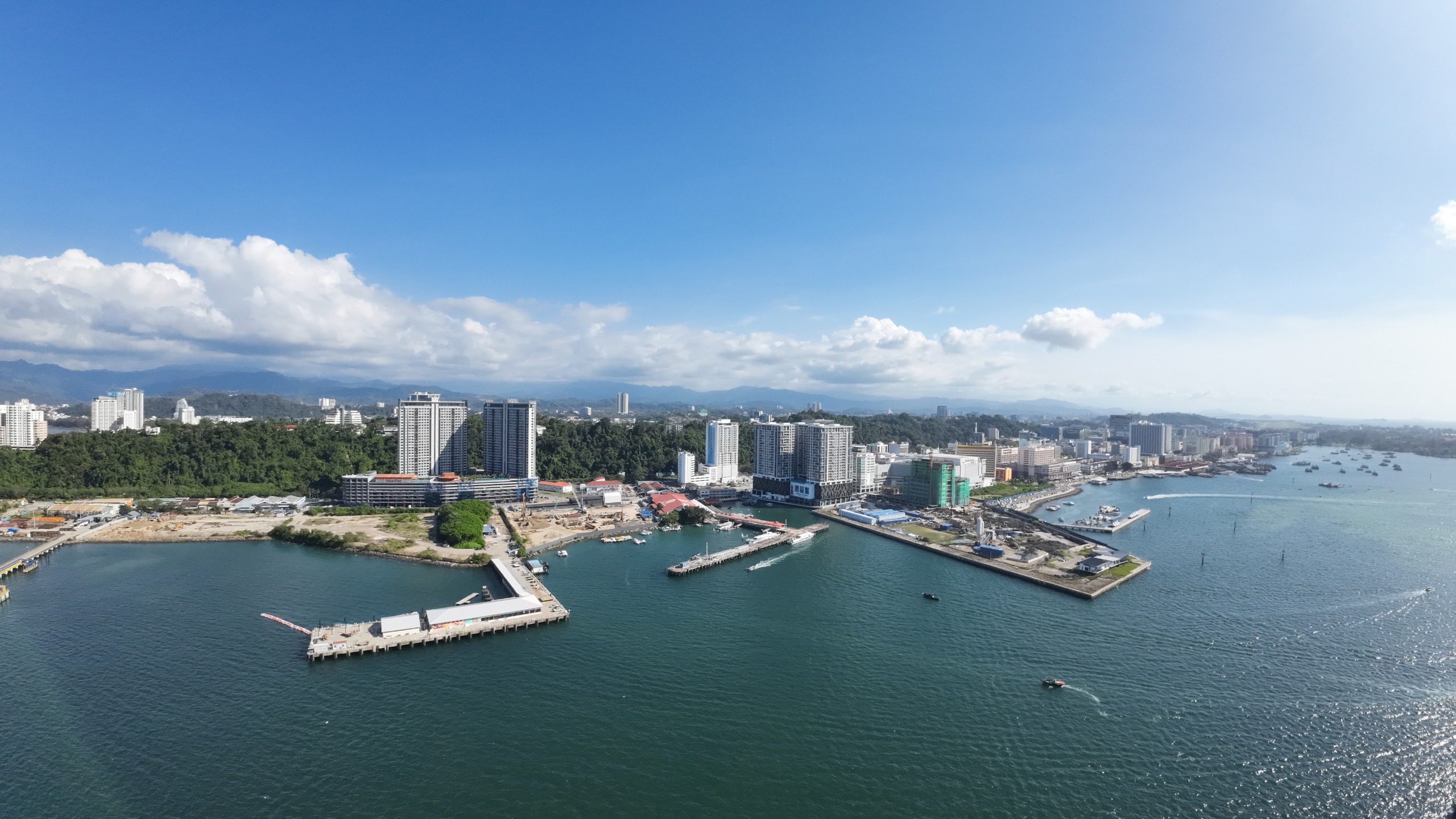Aerial view of South Jetty terminal