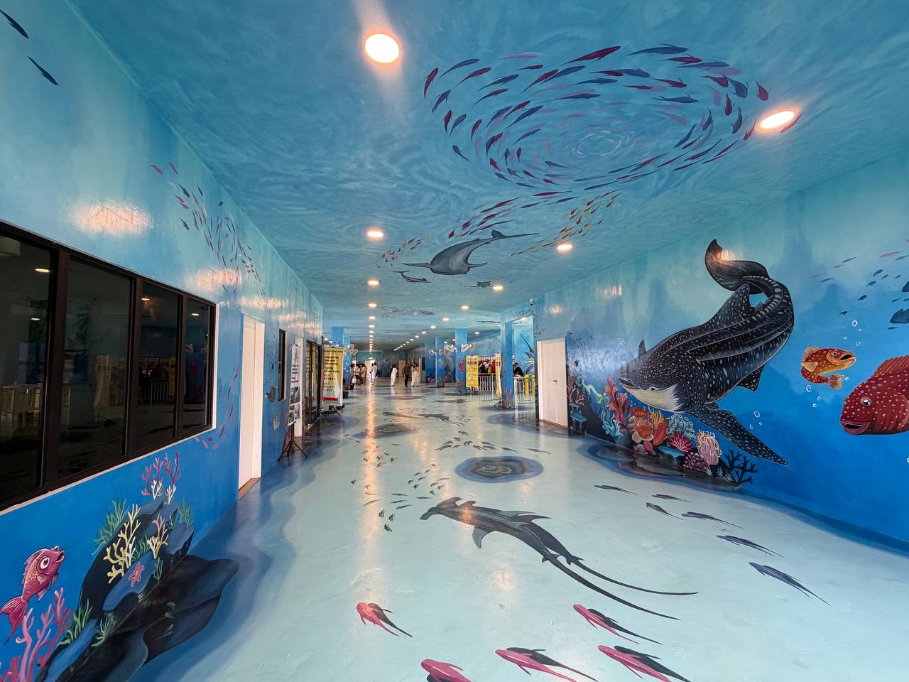 Terminal interior — ticketing area