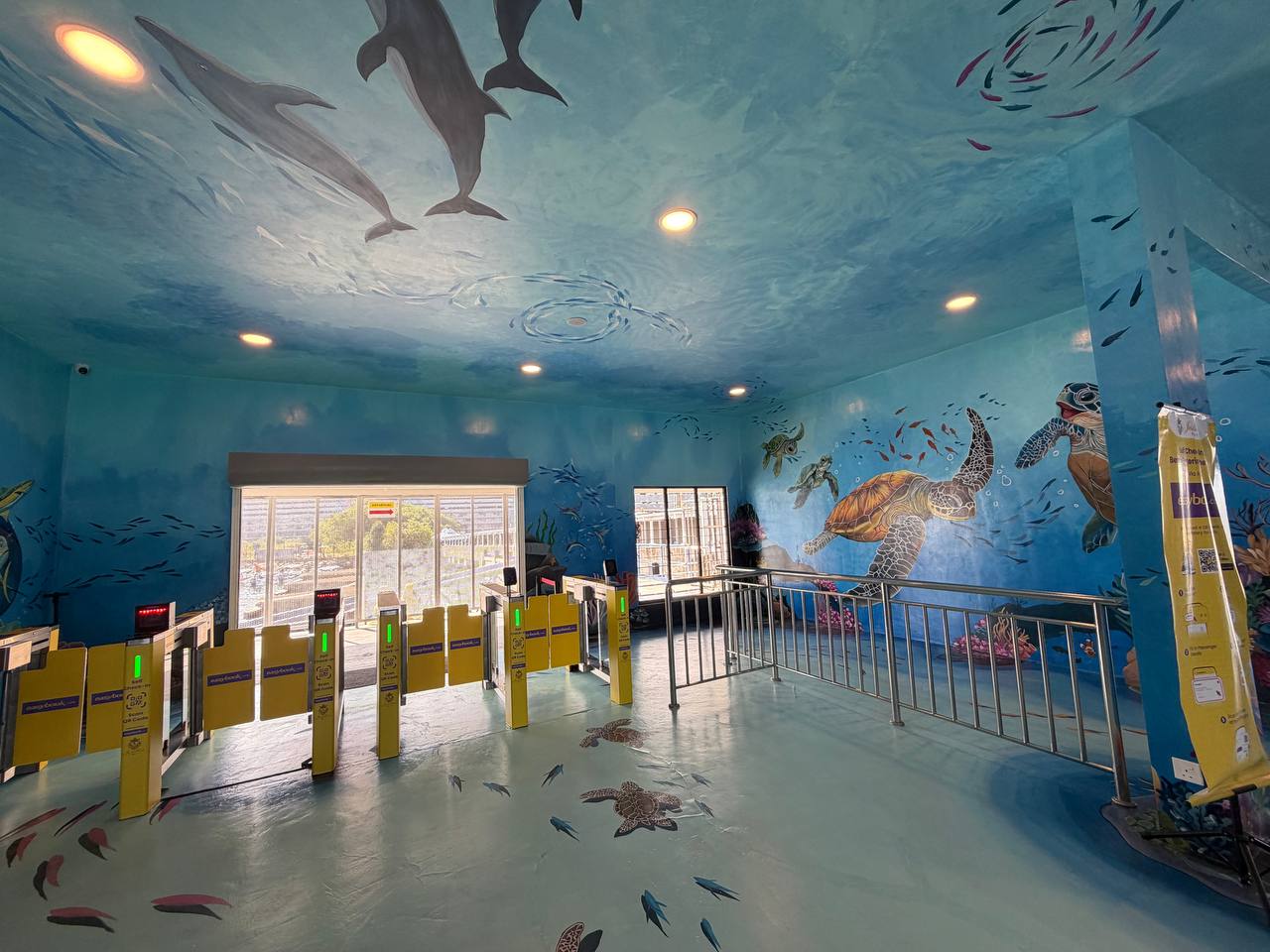 Terminal interior — waiting area