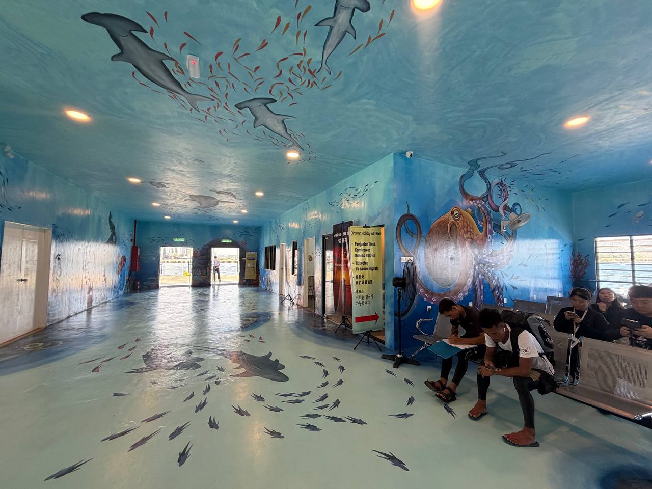 Terminal interior — facilities