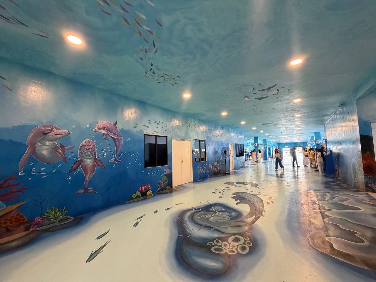 Pink Dolphin Mural