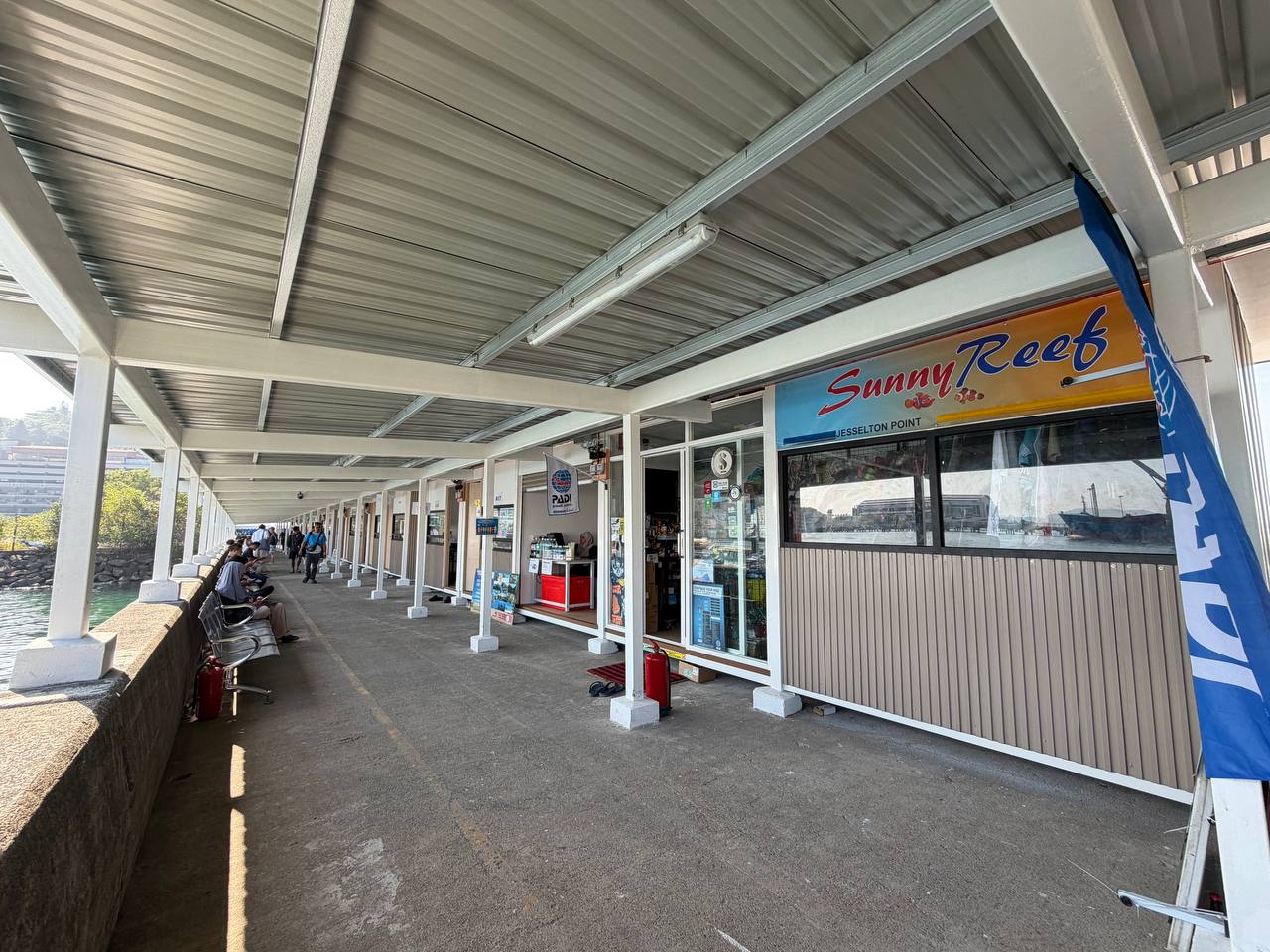 Terminal walkway to jetty